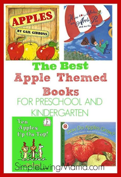 Apples Unit Kindergarten, Preschool Apple Unit, Books For Preschool, Apple Classroom, Preschool Apple Theme, Books For Preschoolers, Apple Kindergarten, Apple Preschool, Preschool Schedule