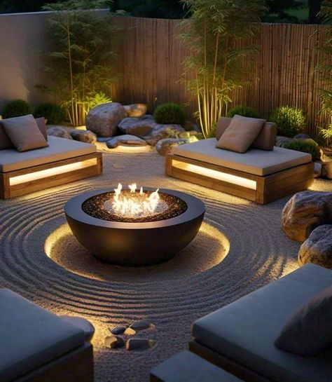 Electric Fire Pit, Desert Ranch, Luxury Pools Backyard, Raised Flower Beds, Courtyard Gardens Design, Modern Backyard Landscaping, Courtyard Design, Summer Patio, Cottage Farm