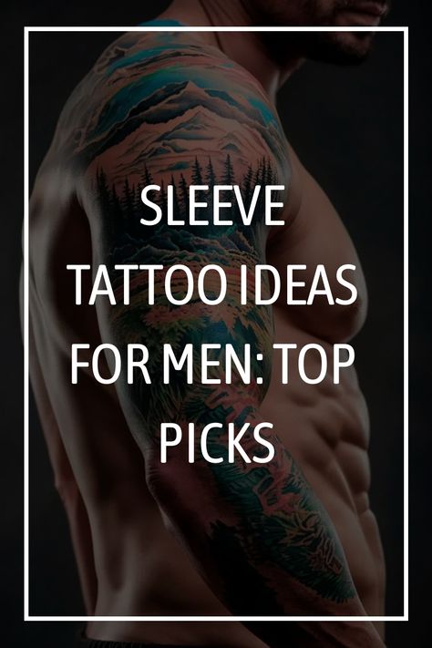 Sleeve Tattoo Ideas for Men: Top Picks Cool Men Sleeve Tattoo, Guy Sleeve Tattoos Ideas For Men, Men Tattoo Ideas American Traditional, Best Arm Sleeve Tattoos For Men, Mandala Tattoos Mens, Men’s Family Arm Sleeve Tattoo, Maximum Effort Tattoo, Man Tattoo Arm Sleeve Unique Designs, Christian Tattoos For Men Sleeve