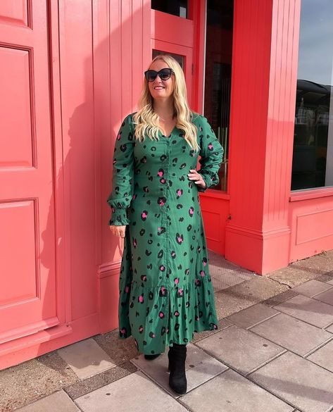 Sugarhill Brighton (@sugarhillbrighton) • Instagram photos and videos Sugarhill Brighton, Caroline Dress, Colour Pop, Green Colour, Tiered Dress, Brighton, Leopard Print, Instagram Photos, Photo And Video