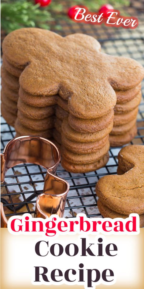 Best Gingerbread Cookie Recipe, Best Gingerbread Cookies, Gingerbread Cookie Recipe, Soft Gingerbread Cookies, Cookies Gingerbread, Ginger Bread Cookies Recipe, Gingerbread Man Cookies, Gingerbread Recipe, Gingerbread Cookie