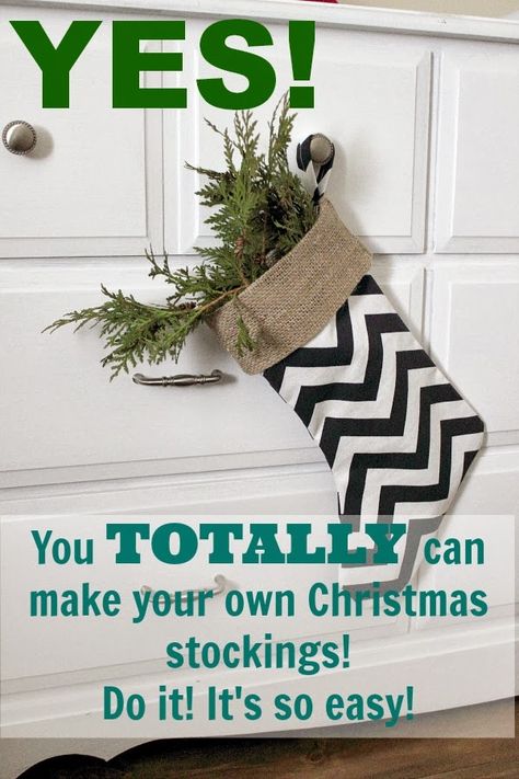 DIY Christmas stockings really are a great beginner sewing project that will make you feel so accomplished! Full step-by-step tutorial included Diy Christmas Stockings, Diy Stocking, Jul Diy, Diy Stockings, Christmas Stockings Diy, 12 December, Sewing Projects For Beginners, Holiday Diy, Diy Holiday