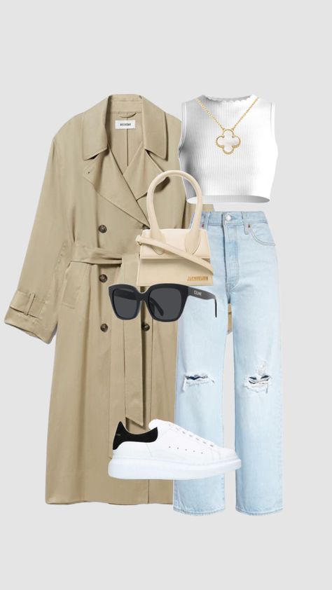 #outfitidea #outfitinpso Neutral Spring Outfit, Outfits Gorditas, Uni Outfits, Easy Trendy Outfits, Trendy Collection, Casual Chic Outfit, Summer Fashion Outfits, Teenage Fashion Outfits, Winter Fashion Outfits