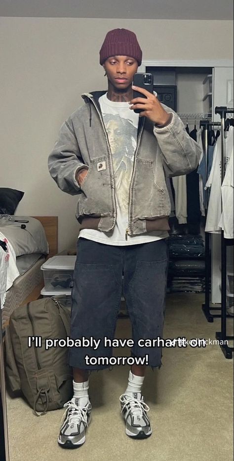 Carhartt Jacket Outfit Men, Zip Up Hoodie Outfit Aesthetic, Outfit Aesthetic Men, Carhartt Outfits, Zip Up Hoodie Outfit, Carhartt Jacket Outfit, Hoodie Outfit Aesthetic, Aesthetic Men, Outfit Inso