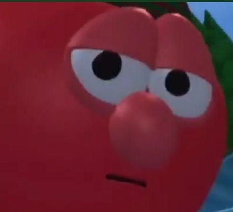 Veggie Tales Funny, Bob The Tomato, Veggie Tales, Reaction Images, Reaction Memes, Reaction Pics, Random Photos, Cute Memes, Internet Funny