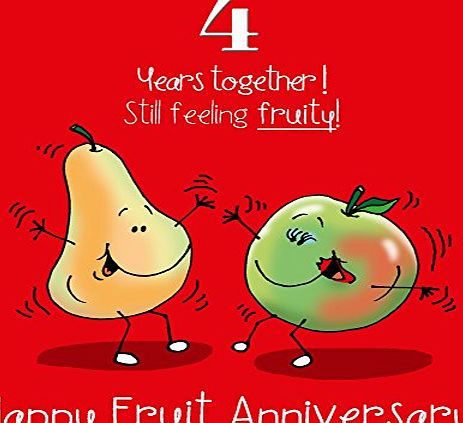 Fax Potato 4th Wedding Anniversary Greetings Card - Fruit Anniversary Send your message in a charming, sentimental way! - Blank interior gives you plenty of room to write a greeting <brg (Barcode EAN = 5055415997594) http://www.comparestoreprices.co.uk/december-2016-week-1/fax-potato-4th-wedding-anniversary-greetings-card--fruit-anniversary.asp Happy Aniversary, Wedding Anniversary Greetings, Wedding Anniversary Greeting Cards, Happy Fruit, 4th Wedding Anniversary, Wedding Anniversary Wishes, Anniversary Greeting Cards, Anniversary Greetings, Happy 2nd Birthday