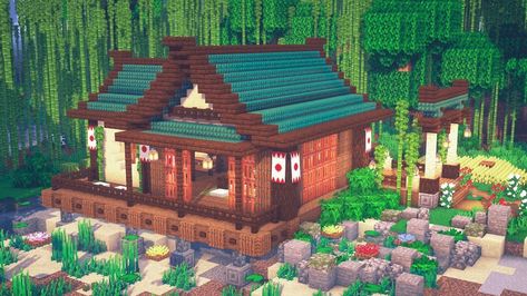 Minecraft Japanese House Idea Aesthetic Japanese Minecraft Builds, Pixelmon House, Asian House Minecraft, Asian Minecraft Builds, Minecraft Asian Builds, Japanese Minecraft Builds, Minecraft Japanese House, Minecraft Japanese, Japanese House Design