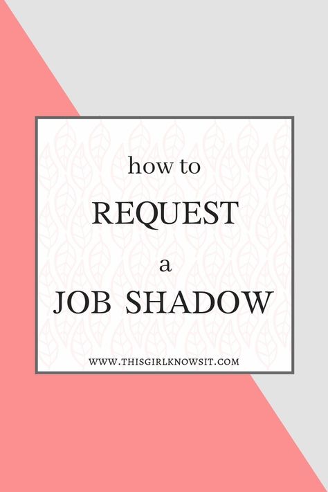 How to Request a Job Shadow | Many students want to make sure that their career path is the right one for them, but how do you figure that out? Job shadows! Find out how to request one with this post. | #job #jobshadow #career #school #college #university | www.thisgirlknowsit.com | This Girl Knows It Job Shadowing Questions, University Advice, Job Shadowing, Adulting Tips, School Lifestyle, College Club, Types Of Education, Lifestyle Club, Accounting Jobs