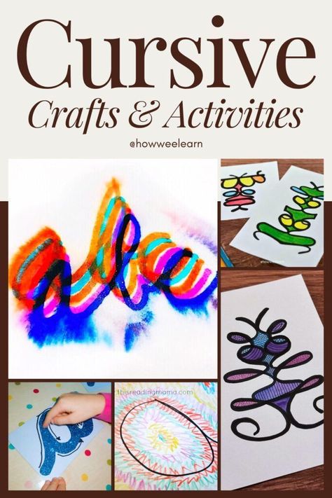 Want to make learning fun? These cursive writing crafts and activities are designed to engage children while teaching them how to write in cursive. From symmetrical name art to sensory cursive letters, click to find the perfect activity for your little learner. Cursive Activities, Write In Cursive, Teaching Cursive Writing, Teaching Cursive, Handwriting Activities, Cool Calendars, Writing Crafts, Cursive Letters, In Cursive