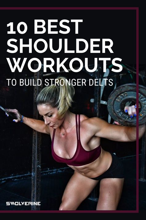 There’s nothing better than having a strong, crisp and clean shoulder cut heading into summer to boost your confidence. But getting those monster delts can be challenging. I’m going to share a few of the best shoulder workouts to help you build bigger and stronger shoulders in no time. Shoulder Arm Workout Gym, Shoulder Leg Workout, Female Shoulder Workout, Build Shoulder Muscle For Women, Strong Shoulders Women, Sculpted Shoulders Women, Shoulder Work Out Women, Shoulder Excercise Gym Women, Dumbbell Shoulder Workout Women