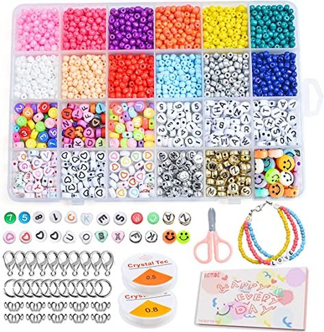 Diy Beads Bracelets, Bracelets Kit, Zinger Burger, Beads Kit, Big Bracelets, Soft Kidcore, Christmas Gifts For Adults, Bracelet Making Kit, Xmas Wishlist