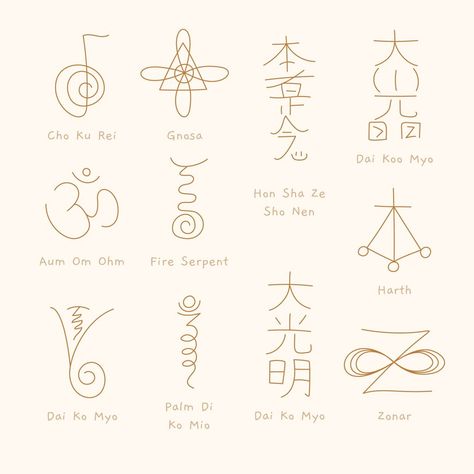 Free Vector | Hand drawn reiki symbol set Reiki Symbols Tattoos, Reiki Symbols Meaning, Heartbeat Tattoo, Reiki Symbols, Healing Tattoo, Energy Healing Reiki, Dream Symbols, Small Hand Tattoos, Symbols And Meanings