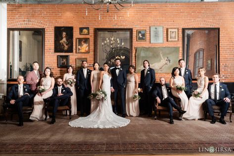 Seated Bridal Party Photos, Serious Wedding Poses, Indoor Wedding Group Photos, Serious Bridal Party Photos, Posed Family Wedding Photos, Serious Wedding Party Photos, Editorial Style Family Photos, Large Wedding Party Photos Group Shots, Serious Wedding Photos