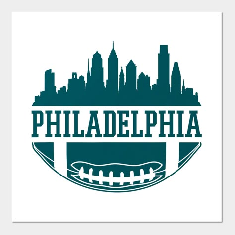 Philadelphia Football Vintage Philly Skyline Gift T-Shirt -- Choose from our vast selection of art prints and posters to match with your desired size to make the perfect print or poster. Pick your favorite: Movies, TV Shows, Art, and so much more! Available in mini, small, medium, large, and extra-large depending on the design. For men, women, and children. Perfect for decoration. It’s A Philly Thing Svg, It's A Philly Thing, Philadelphia Eagles Man Cave, Philadelphia Eagles Art, School Holiday Crafts, Philly Skyline, Street Couture, Cafe Photos, Philly Eagles