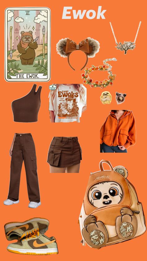 Star Wars Ewok inspired fit Star Wars Disneybound, Star Wars Ewok, Dance Style Outfits, Star Wars Halloween, Disney Bound Outfits, Dance Fashion, Disney Star Wars, Disney Girls, Disney Outfits