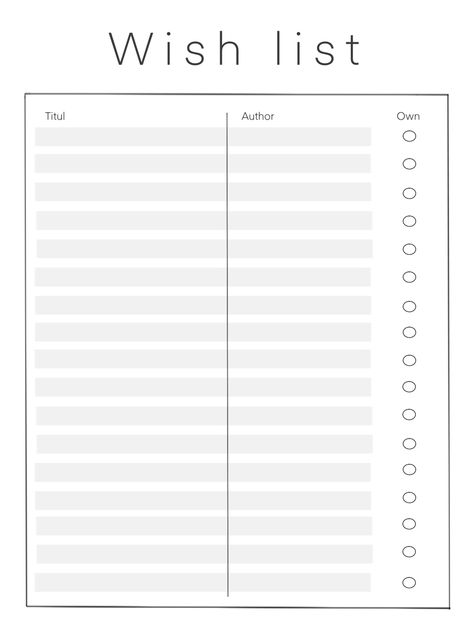 Books To Read List Template, Book Checklist Template, Book Wishlist Template, Book Tbr Template, To Read List Template, To Be Read List Template, Tbr List Bullet Journal, Book List Template, Tbr List Template