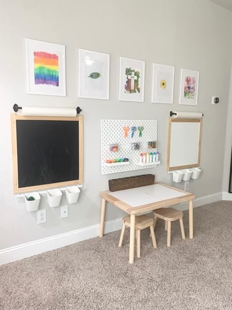 Camera Montessori, Playrooms Ideas, Playroom Idea, Organization Playroom, Playroom Decoration, Small Playroom, Minecraft Basement, Playroom Inspiration, Cave Basement