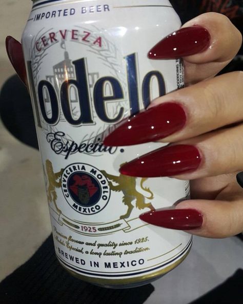 Grunge Nails, Stiletto Nails Designs, Red Nail, Hand Holding, Fire Nails, Dream Nails, Best Acrylic Nails, Long Acrylic Nails, Cute Acrylic Nails