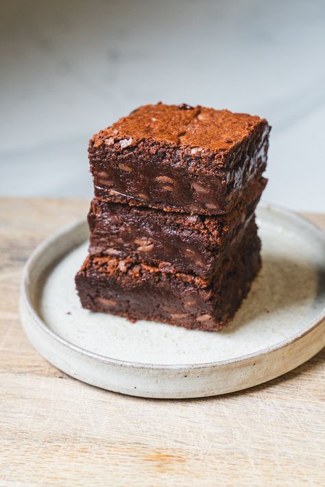 100 Hour Brownie — Islands Chocolate 100 Hour Brownies Recipe, 100 Hour Brownies, Oat Brownies, Chocolate Buttons, Brownie Batter, Hazelnut Spread, Brown Butter, Brownie Recipes, Sweet Treat