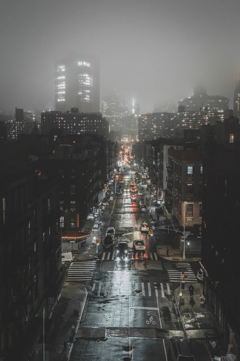 Rain Road, Foggy City, City Picture, City Rain, Rainy City, Sleep Study, Rain And Thunder, Dark City, City Pictures