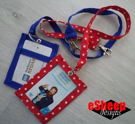 Diy Lanyard Id Holder, Lanyard Design Ideas, Lanyards Diy, Lanyard Tutorial, Diy Lanyard, Bus Pass, Small Sewing, Card Purse, Key Lanyard