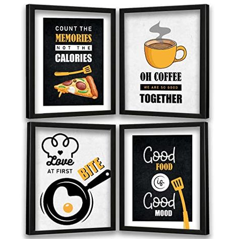 VASL™ Studio Restaurant Theme Painting - Food Framed Wall Posters for Cafe Food Court - Wall Posters for Hotel & Kitchen Wall/Food Quotes Wall Frames for Cafeteria (11 inch x 14 inch) set of 4 Check more at https://productsoffer.in/vasl-studio-restaurant-theme-painting-food-framed-wall-posters-for-cafe-food-court-wall-posters-for-hotel-kitchen-wall-food-quotes-wall-frames-for-cafeteria-11-inch-x-14-inch-set-of-4/ Restaurant Wall Frame Ideas, Small Cafe Theme Ideas, Restaurant Quotes Wall, Cafe Wall Painting Ideas, Indian Kitchen Decor Ideas, Burgundy Wine Map, Restaurant Artwork, Posters For Kitchen, Restaurant Quotes