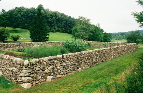 18 Different Types of Garden Fences ~ Page 15 of 19 ~ Bless My Weeds Stone Walls Garden, Garden Fences, Stone Fence, Stone Wall Design, Open Days, Outdoor Stone, Dry Stone Wall, Dry Stone, Garden Types