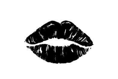 Unique Black And White Tattoos For Women, Lips Black And White, Lip Stencil, Patchwork Tattoos, Glossier Girl, Kiss Tattoos, Lips Photo, White Lips, Kiss Art