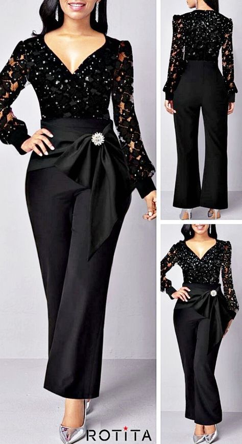 Classy Jumpsuit Outfits, Classy Jumpsuit, Jumpsuit Elegant, Fabulous Clothes, Classy Dress Outfits, فستان سهرة, Jumpsuit Fashion, African Fashion Dresses, Classy Dress