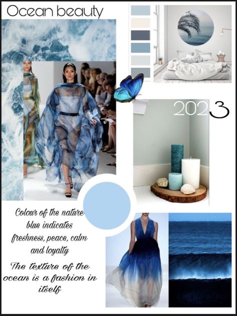 moodboard ocean bluemoodboard blue fashion oceandress Theme Board Ideas Fashion, Ocean Inspiration Board, Ocean Theme Mood Board, Waves Mood Board, Theme Board Fashion Inspiration Ideas, Sea Moodboard Fashion, Ocean Theme Board, Ocean Theme Fashion, Ocean Mood Board