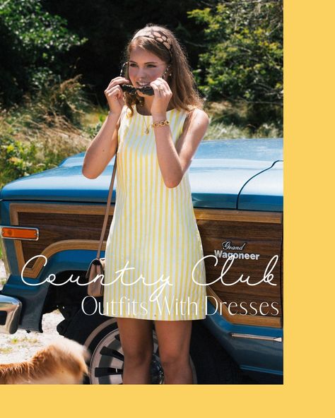 51+ Perfect Country Club Outfit Ideas - ljanestyle Country Club Outfit Dress To Impress, Country Club Dresses, Summer Country Club Outfits, Country Club Lunch Outfit, Polo Club Outfit Women, Country Vs Country Club Outfits Spirit Week, Country Club Outfit Winter, Country Club Chic Outfits, Country Club Party Outfit