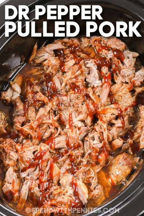 Dr Pepper Pulled Pork Crock Pot, Crockpot Pork Shoulder, Pulled Pork Crock, Easy Pulled Pork Slow Cooker, Pork Roast Crock Pot Recipes, Crockpot Pulled Pork Bbq, Slow Cooker Pork Shoulder, Crock Pot Pulled Pork, Pulled Pork Recipe Slow Cooker