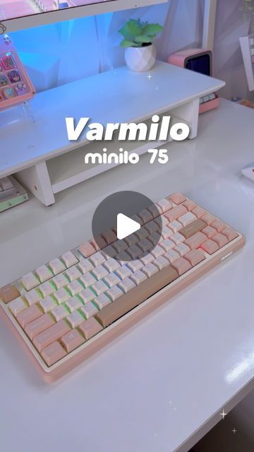 🌸 KittyKat 🇻🇳 on Instagram: "☁️ Unboxing Minilo 75 keyboard, from @varmilo ✨ (use my code "kittykat" for 5% off on Varmilo website)  Hi everyone! 💕 Today I will be introducing a wireless keyboard with a minimalist design. This is Minilo 75 - one of the latest keyboards from Varmilo.  It is a 75% layout keyboard and features Morandi style color scheme 🤍 It has a soft skin-like texture and comes with high quality and thick ABS doubleshot keycaps. The legends are very clear. They have a nice thickness as well. I really love the colors and designs. So pretty and elegant! ✨ There are 4 color schemes for this keyboard.  Besides the good looks, the build quality is amazing. Minilo 75 uses the gasket mount structure, PC plate, IXPE pad, case foam, smooth switches and stabilizers that make you 75 Keyboard, Keyboard Build, Wireless Keyboard, Use Me, Soft Skin, Hi Everyone, Skin So Soft, Color Scheme, Minimalist Design