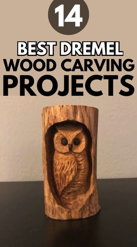 EASY DREMEL WOOD CARVING PROJECTS : The 13 projects listed below are perfect for Dremel woodworkers, whether you're an expert carver searching for your next project or are just getting started with a Dremel in hand. They will teach you how to make wood crafts with a dremel. Any of them may be transformed into a charming handcrafted present for a loved one or a brand-new addition to your house with a little adjustment. They look fantastic and really accomplish anything.#dremel #dremelcarving Gnome Projects, Wood Carving Projects, Bird Carving Patterns, Dremel Tool Projects, Wood Carving Art Sculpture, Dremel Crafts, Carving Projects, Wood Craft Patterns, Simple Wood Carving