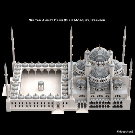 blue_mosque_full4 | DeepShen | Flickr Minecraft Mosque, Mosque Design Islamic Architecture, Resort Interior Design, Resort Interior, Mosque Design, Minecraft City, Mosque Architecture, Blue Mosque, Architecture Drawing Art