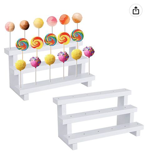 Decorative cake pop stands for vendor events Cake Pop Display, Cake Pop Holder, Lollipop Display, Cake Pop Displays, Cake Pop Stands, Majlis Perkahwinan, Cake Holder, Bazaar Ideas, Wood Cake