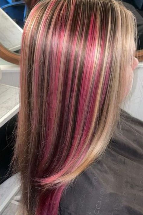 Neapolitan Highlights Trendy Hair Colors For Brunettes, Neapolitan Hair, Hair Highlights Ideas, Strawberry And Chocolate, Hair Colors For Brunettes, Colors For Brunettes, Highlights Ideas, Hair Dyed, Hair Inspiration Long