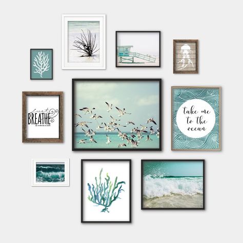 Ocean themed bathroom decor