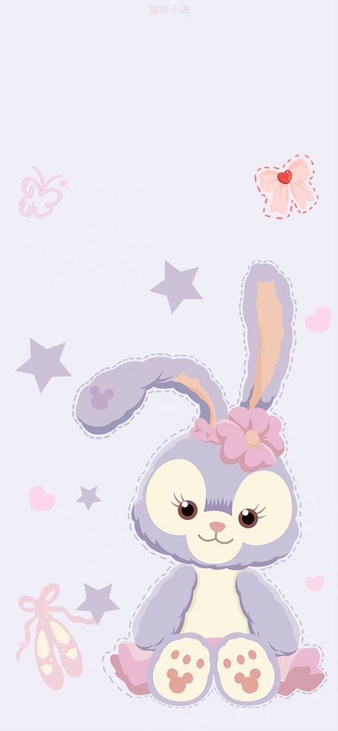 Cute Rabbit Wallpaper Iphone, Stella Lou Drawing, Stella Lou Wallpaper, Stellalou Wallpaper, Wallpaper Iphone Cute Cartoon, Wallpaper Rabbit, Chat Wallpaper Whatsapp, Disney Phone Backgrounds, Stella Lou