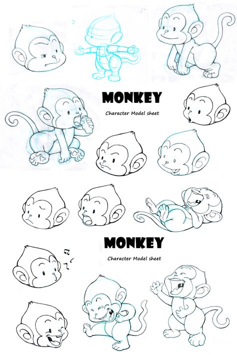 These are monkey character design for a mobile game "Catch the Monkey". https://itunes.apple.com/ca/app/catch-the-monkey/id495509241?mt=8 Monkey Character Design, Monkey Character, Monkey Drawing, Monkey Illustration, Monkey Logo, Monkey Tattoos, Games Characters, Cartoon Monkey, Monkey Design