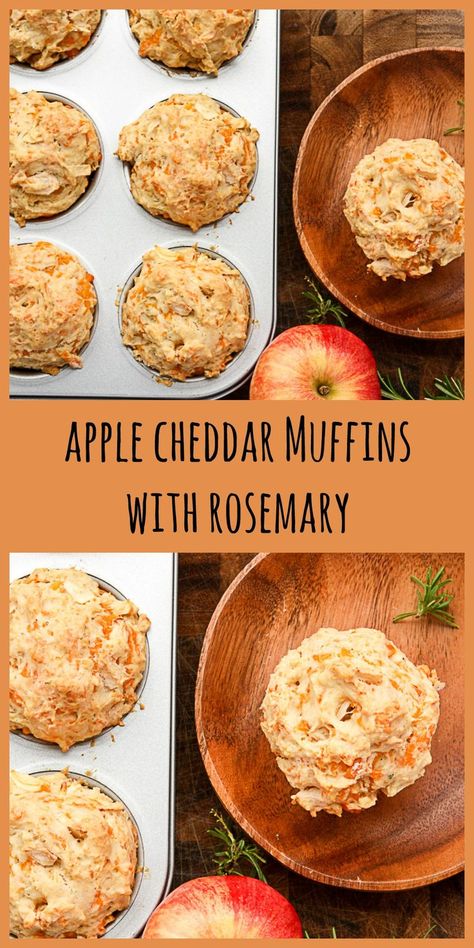 Apple Recipes Dessert, Apple And Cheddar, Muffins Apple, Savory Apple Recipes, Cheddar Muffins, Recipes Muffins, Savoury Muffins, Apple Cheddar, Apple Recipes Healthy