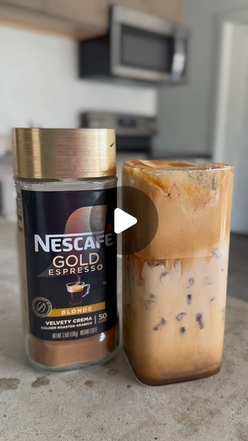 Amber Alejandrez on Instagram: "How to make espresso at home with no espresso machine!   Using @nescafe instant espresso ☕️✨  #nescafe #nescafé #espresso #instantespresso #coffeeathome #trendy #instafood #igdaily #coffeebar #baristarecipes" Instant Espresso Recipes Coffee, Coffee Protein Shake Instant Coffee, Nespresso Gold Recipes, Lattes To Make At Home, Nescafé Blonde Espresso, Instant Espresso Powder Recipes, Nespresso Bar Ideas, Nescafe Gold Espresso, Best Coffee Recipe At Home