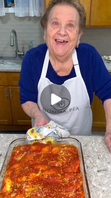 Nana’s Recipes, Nona Pia Recipes, Nonnas Italian Recipes, Pasta Stuffed Shells, Nonna Pia Recipes, Nonnas Pasta Sauce, Nona Pia Bread, Nona Pia, Stuffed Shells Natasha’s Kitchen