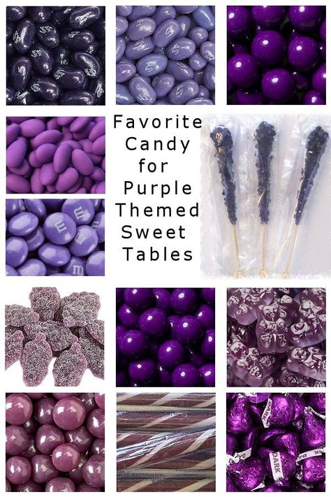 Purple Candy Bar, Purple Candy Buffet, Lilac Party, Candy Buffet Birthday, Lavender Quinceanera, Purple Desserts, Sweet 15 Party Ideas, Purple Birthday Party, Bar A Bonbon