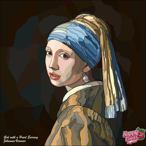 Girl With A Pearl Earring Joker Art Drawing, Comic Book Wallpaper, Girl With Pearl Earring, Girl With A Pearl Earring, Black Paper Drawing, Arte Van Gogh, Geometric Design Art, Sketch Pencil, Colouring Pics