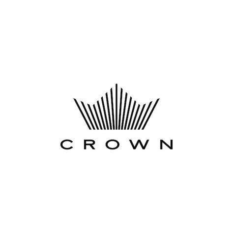 Logo Crown Design, Crown Logo Design Ideas, Geometric Logo Inspiration, Crown Logo Design, Modern Crown, Crown Icon, Logo Luxe, Queen Logo, Logo Design Inspiration Vintage