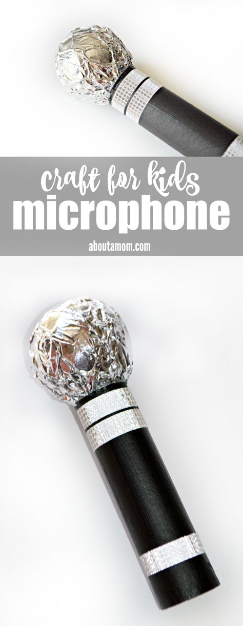 SING Movie Inspired Microphone Craft for Kids! - About a Mom Microphone Craft, Kids Microphone, Instrument Craft, Sing Movie, Movie Crafts, Fun Indoor Activities, Summer Camp Crafts, Music Crafts, Family Movie