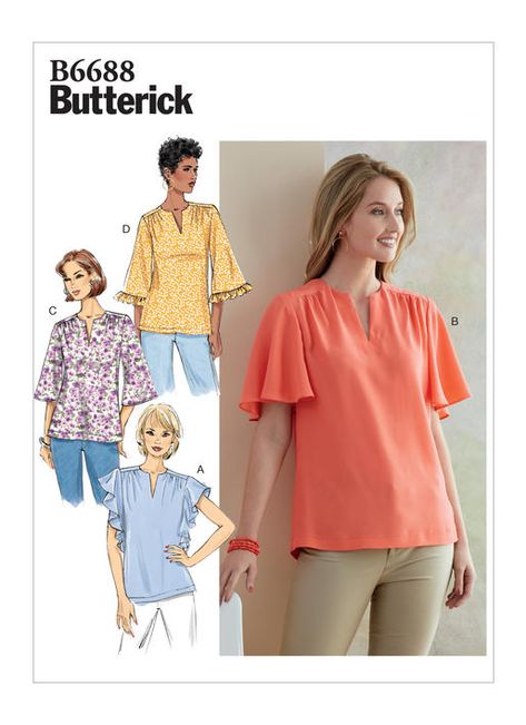 Butterick Patterns Summer 2019 – Doctor T Designs Fitted Top Pattern, Rok Denim, Pattern Sleeve, Shirt Sewing, Dresses By Pattern, Butterick Pattern, Butterick Sewing Pattern, Blouse Pattern Sewing, Top Sewing Pattern