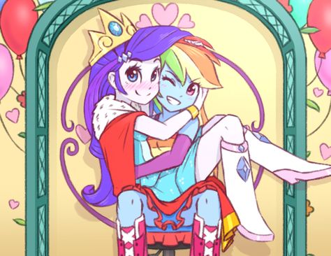 Rarity And Rainbow Dash, My Little Pony Collection, My Little Pony Comic, Mlp Equestria Girls, Sunset Shimmer, Mlp Pony, My Little Pony Pictures, Fluttershy, Rainbow Dash