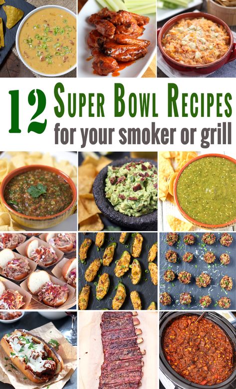 12 Super Bowl ideas for your smoker or grill, including a VIDEO for Smoked Buffalo Chicken Dip!! Smoked Buffalo Chicken, Recipes For The Grill, Buffalo Chicken Wings Recipe, On The Smoker, Super Bowl Recipes, Game Day Recipes, Smoked Pork Ribs, Best Appetizer Recipes, Tailgating Recipes